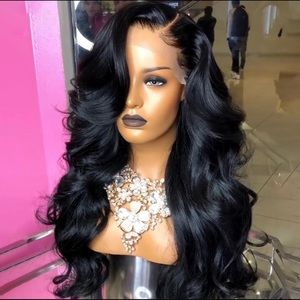 COPY - COPY - COPY - Body wave lace front human hair wig 22” Glueless 150% dens…